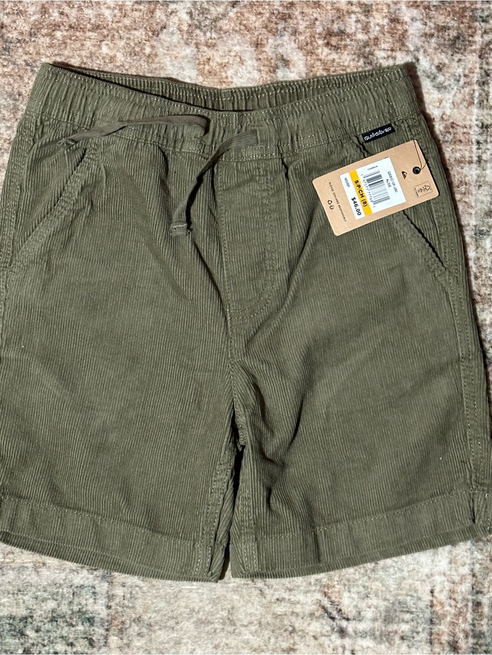NWT Quicksilver corduroy youth shorts